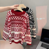 Black & Red Holiday Cotton Sweaters