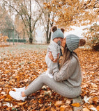 Matching Knit Beanie's - EllMii Boutique