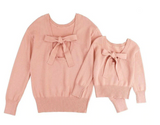 Pink Bow Knitted Sweater - EllMii Boutique