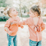 Pink Bow Knitted Sweater - EllMii Boutique