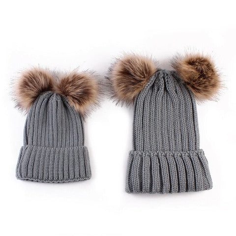 Matching Knit Beanie's - EllMii Boutique