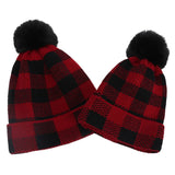 Mommy & Me Plaid Cotton Beanie - EllMii Boutique